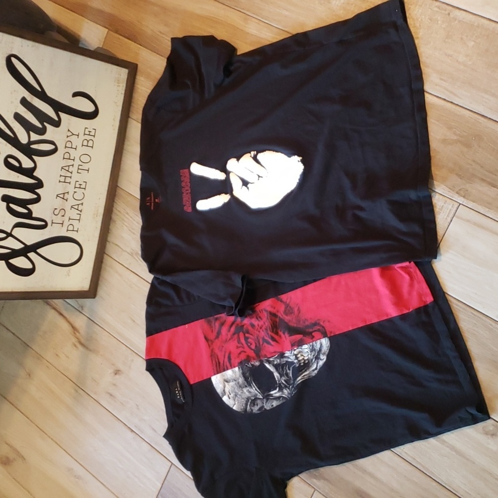 Bundle TWO men's T-shirts one Zara / one  Armani Exchange Size M